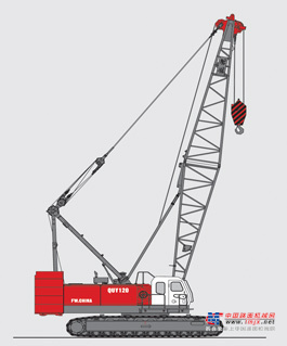 抚挖QUY120 液压履带式起重机履带起重机高清图 - 外观 - 图片
